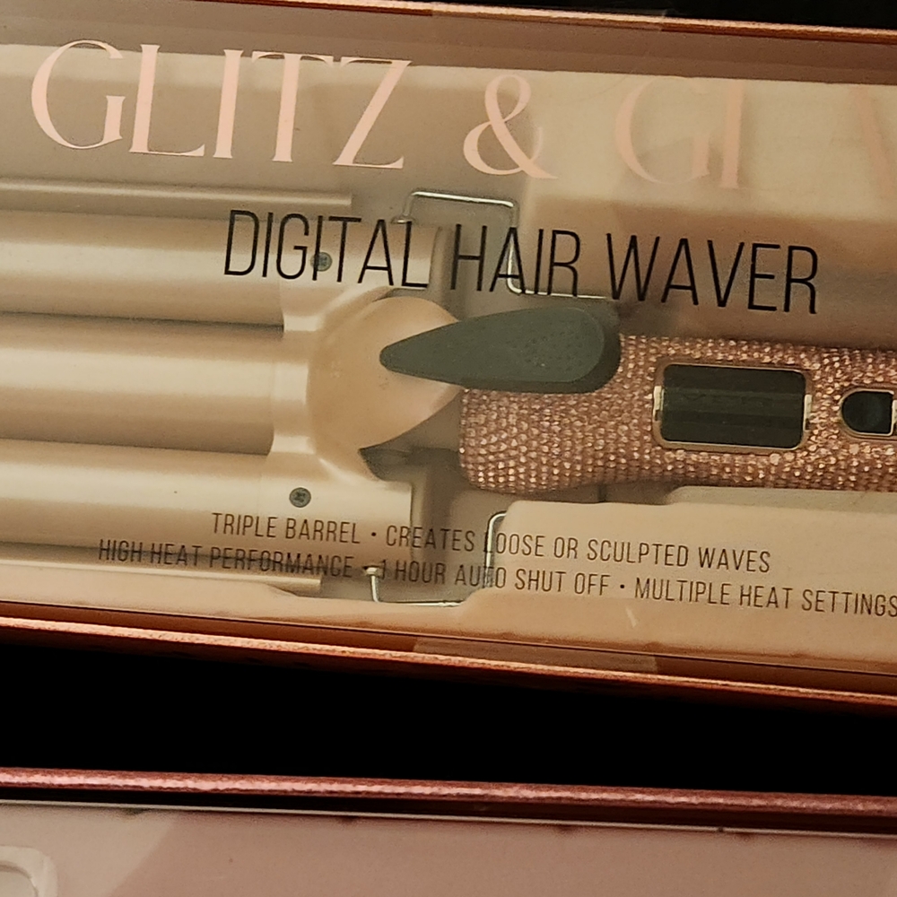 Glitz & Glam Digital Hair Waver - Rose Gold